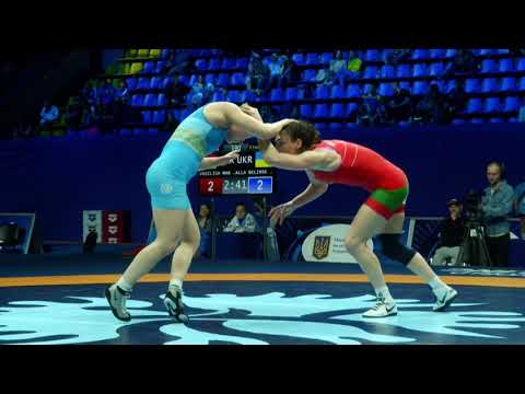 Final 1/2   WW   76 kg VASILISA MARZALIUK (BLR) ALLA BELINSKA (UKR)