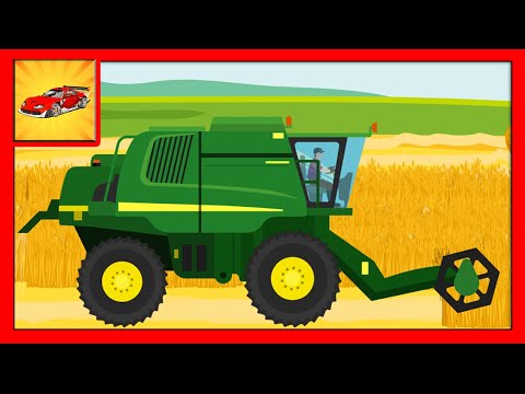 Combine Harvester - Vehicles coloring pages - Educational videos for children