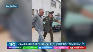 Carabineros detiene tres sujetos por robo con intimidación, dos de ellos corresponden a padre e hijo