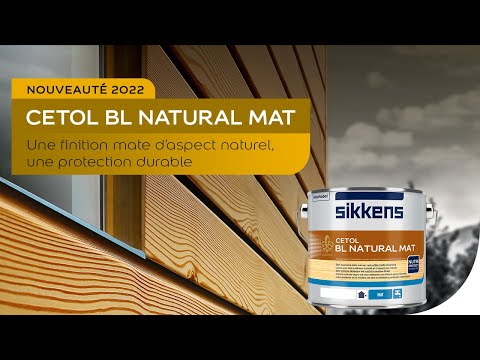 Nouvelle laque Cetol BL Natural Mat pour boiseries - Sikkens