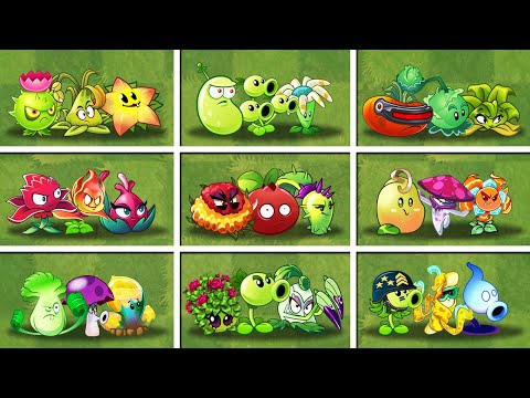 Random 20 Team Plants Max Level - Which Team Plant Will Win? - PvZ 2 Team Plants Battlez