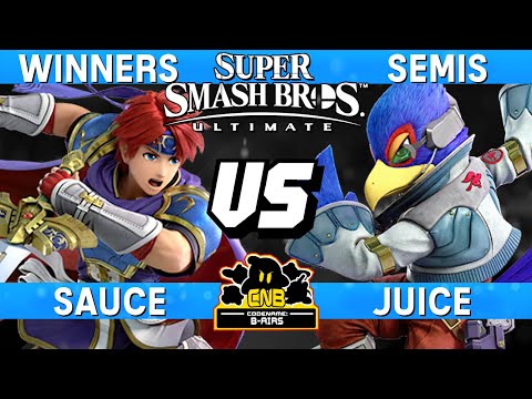 Smash Ultimate Tournament Winners Semis - SAUCE (Roy) vs Juice (Falco) - CNB 203