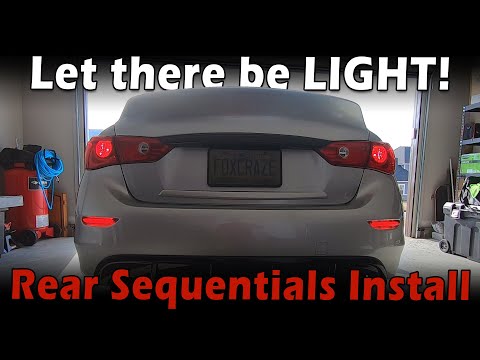How to install Infiniti Q50 rear sequential signals (without the pigtail)