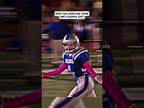 Can She even Score a TOUCHDOWN? ☠️ #nfl #shorts