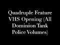 Quadruple Feature VHS Opening All Dominion Tank Police Volumes
