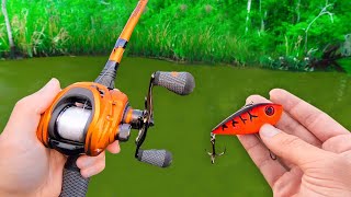 Fishing for MONSTER Bass in HIDDEN River!