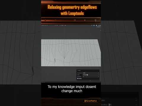 using relax with looptools