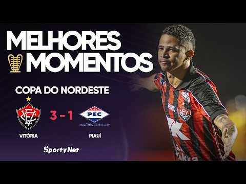 Gols e lances de Vitória x Piauí