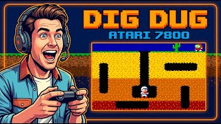 Dig Dug on Atari 7800 - Can You Beat All the Stages?