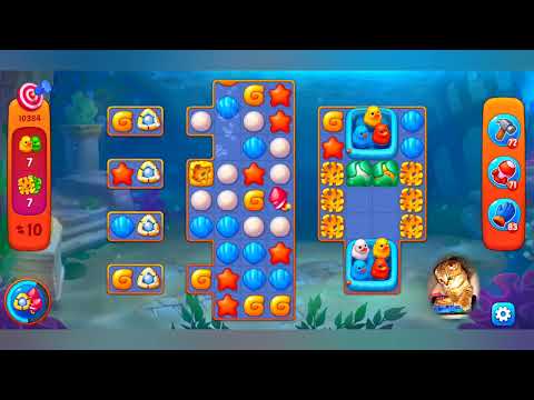 Fishdom,10384 level,no Booster - 10384 уровень, прохождение без бустеров.