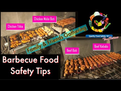 Family & Friends Gather for Barbecue - Food Safety Tips