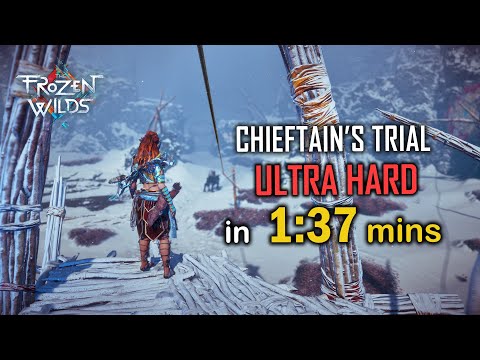 Chieftain's Trial Ultra Hard 1:37 | probably World Record? | Horizon Frozen Wilds