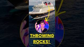 Rocks thrown overboard on a cruise ship! 😳 #cruiseship