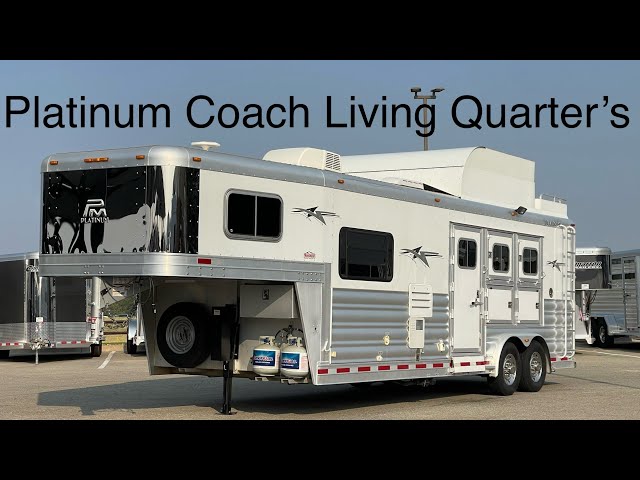 Preview image of Platinum Coach 3 Horse Living Quarters Gooseneck youtube video