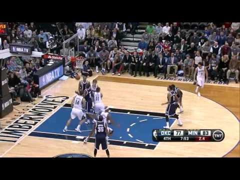 JJ Barea amazing 4th quarter 14 points vs Oklahoma City Thunder full highlights 12/20/2012 HD