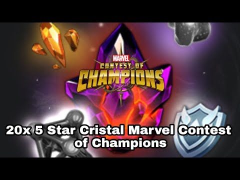 20x 5 Star Cristal Marvel Contest of Champions