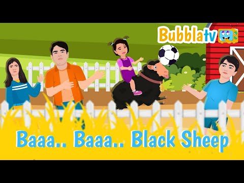 Baa Baa Black Sheep | @BubblaTv Nursery Rhymes & Kids Songs