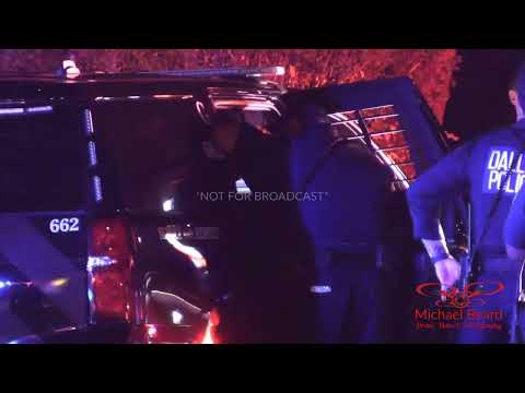 09-25-2022 Dallas, TX  Fort Worth PD chase ends in Dallas after suspects vehicle catches fire.