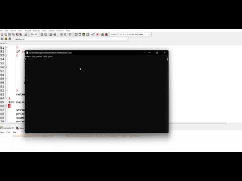 C program to read todays date and to print next day date using structure