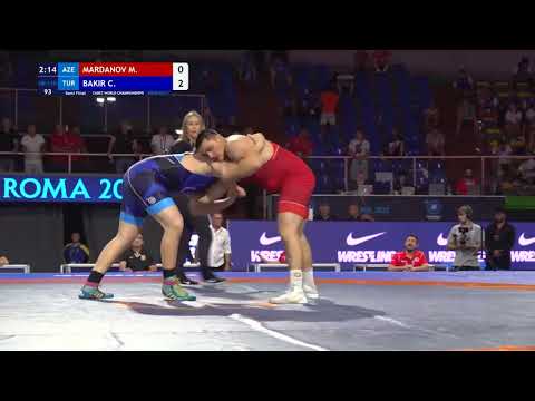 MARDANOV M. (AZE) VS BAKIR C. (TUR) | GR 110 KG | CADET WORLD CHAMPIONSHIP 2022 | ROMA 2022 | SF |