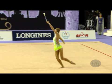 NAZARENKOVA Elizaveta (UZB) - 2014 Rhythmic Worlds, Izmir (TUR) - Qualifications Clubs