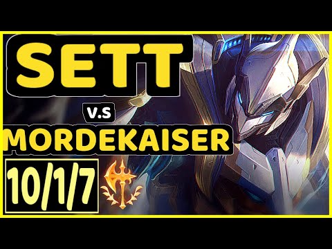 PAWN (SETT) vs MORDEKAISER - 10/1/7 KDA TOP GAMEPLAY - KR Ranked MASTER