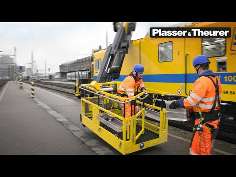 Maintaining the overhead line: The MTW 100 – Plasser & Theurer | aktuellTV (EN)