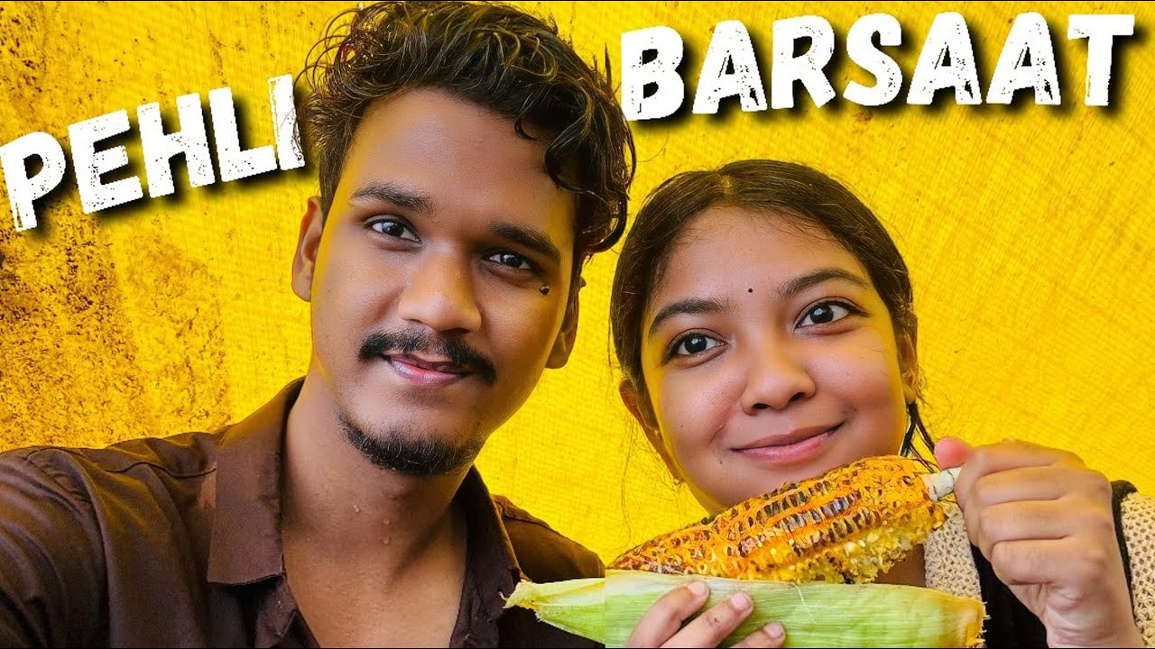 Eating Corn And Icecream In Monsoon | Arshi Toppo