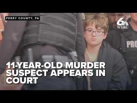 11-year-old accused of killing father makes first court appearance