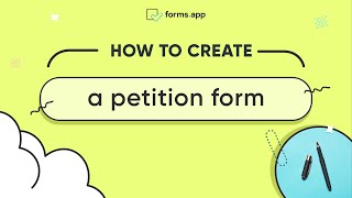 How to create a petition form