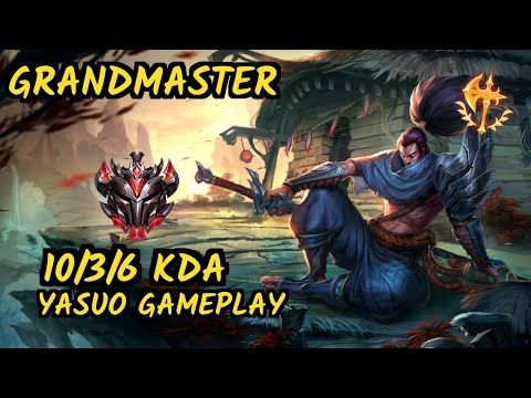 SKT T1 Faker (YASUO) vs ZOE - 10/3/6 KDA MID GAMEPLAY - KR Ranked GRANDMASTER