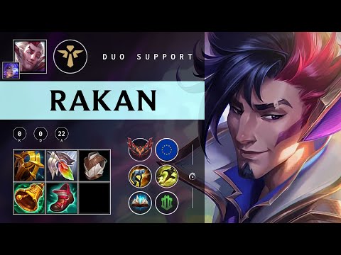 Rakan Support vs Nautilus - EUW Grandmaster Patch 25.24