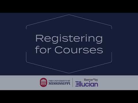 Registering For Courses In Experience