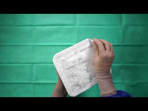 OCULUS BIOM® ready (Tutorial 1/4, English: Unpack the sterile materials)