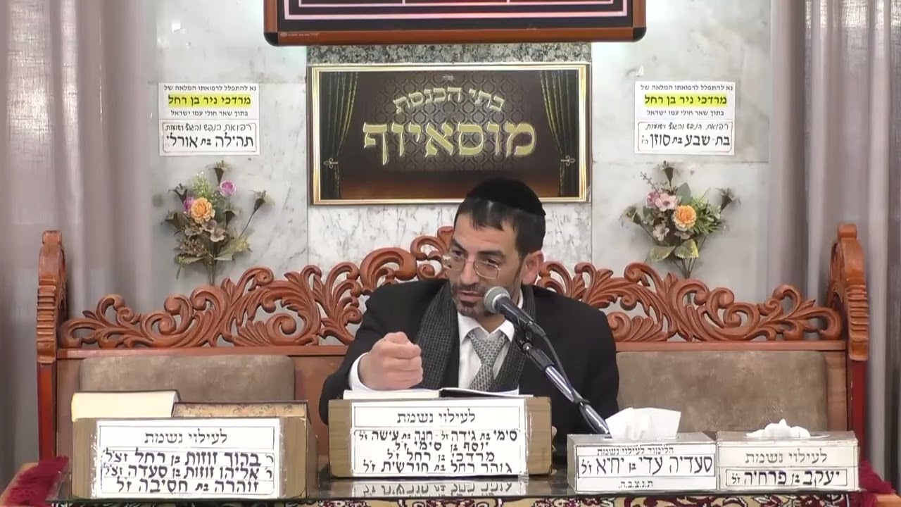 הרב אלון עטיה | פרשת ויקהל תשפ"ו | מוסאיוף
