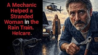 A Mechanic Helped a Woman in the Rain.Two Days Later, a Helicopter Landed in Front of His House...