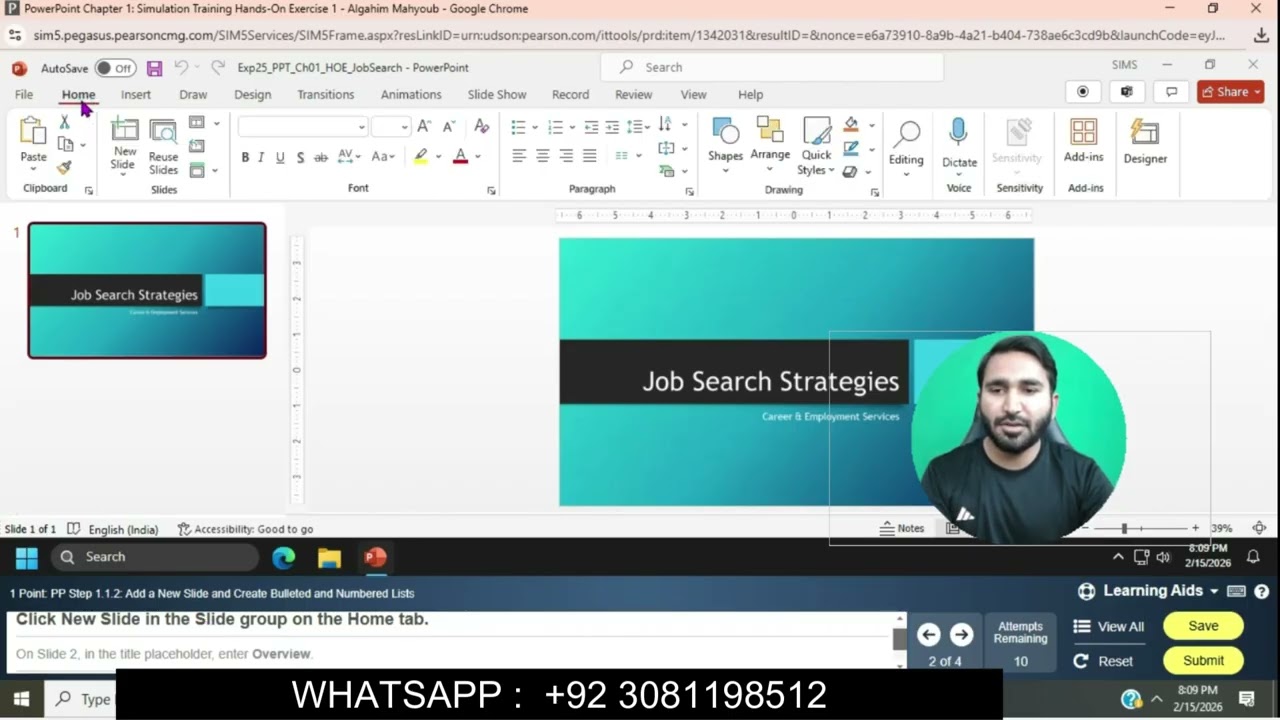 PowerPoint Chapter 1: Simulation Training Hands-On Exercise 1 | PowerPoint Chapter 1 Simulation