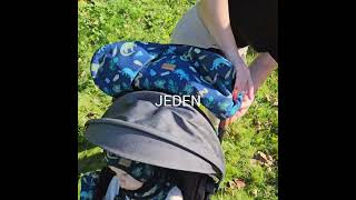 Zimní rukávník ke kočárku - zvířátka medvědi černá