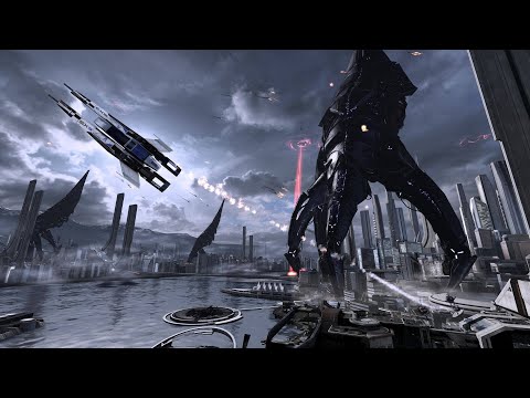 Mass Effect 3  1 Reapers attach Earth Full HD Movie Game