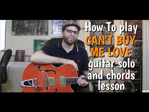 Watch How to play Can't Buy Me Love - guitar solo chords on YouTube