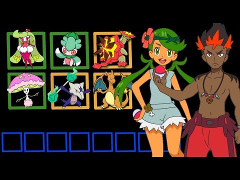 ALL OF LILLIE, KIAWE, MALLOW, LANA, AND ASH KETCHUM’S POKEMON