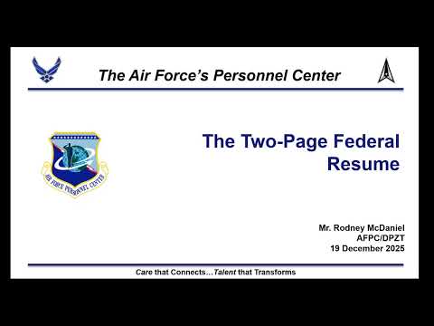 The Two Page Federal Resume Overview