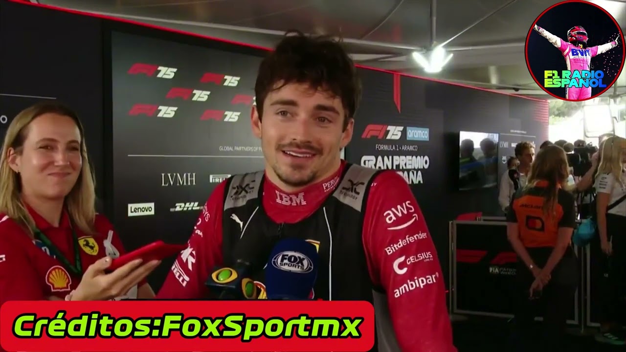 “Just an inchident” Charles Leclerc explica cómo fue el pique entre él y Verstappen. F1 radio