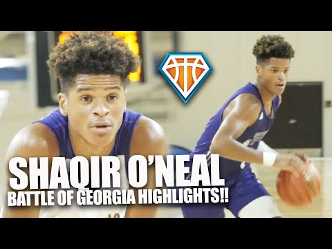 SHAQIR O'NEAL REPPING KOBE'S #8 AT BATTLE IN GEORGIA!! | Shaq's Youngest Son is Developing Nicely