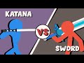 Supreme Duelist Stickman Animation Katana Vs Sword