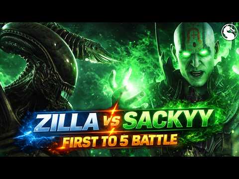 The BEST Quan Chi (Sackyy) vs The BEST Alien (Zilla) – FT5 High Level Set | MKX