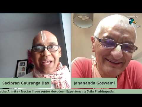 Sweet experiencing Srila Prabhupada by HH Janananda Goswami Maharaj