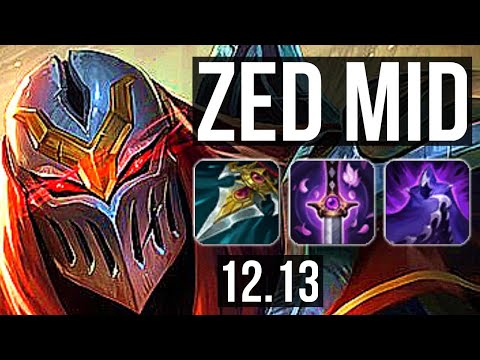 ZED vs TALIYAH (MID) | 17/1/8, Legendary, 6 solo kills, 1.1M mastery | NA Diamond | 12.13
