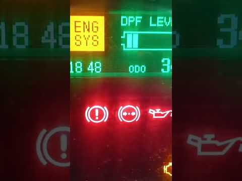 Mistubishi canter, engine system warning, high soot content and manual reset.