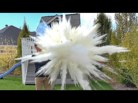 What's inside exploding fire extinguisher balls?